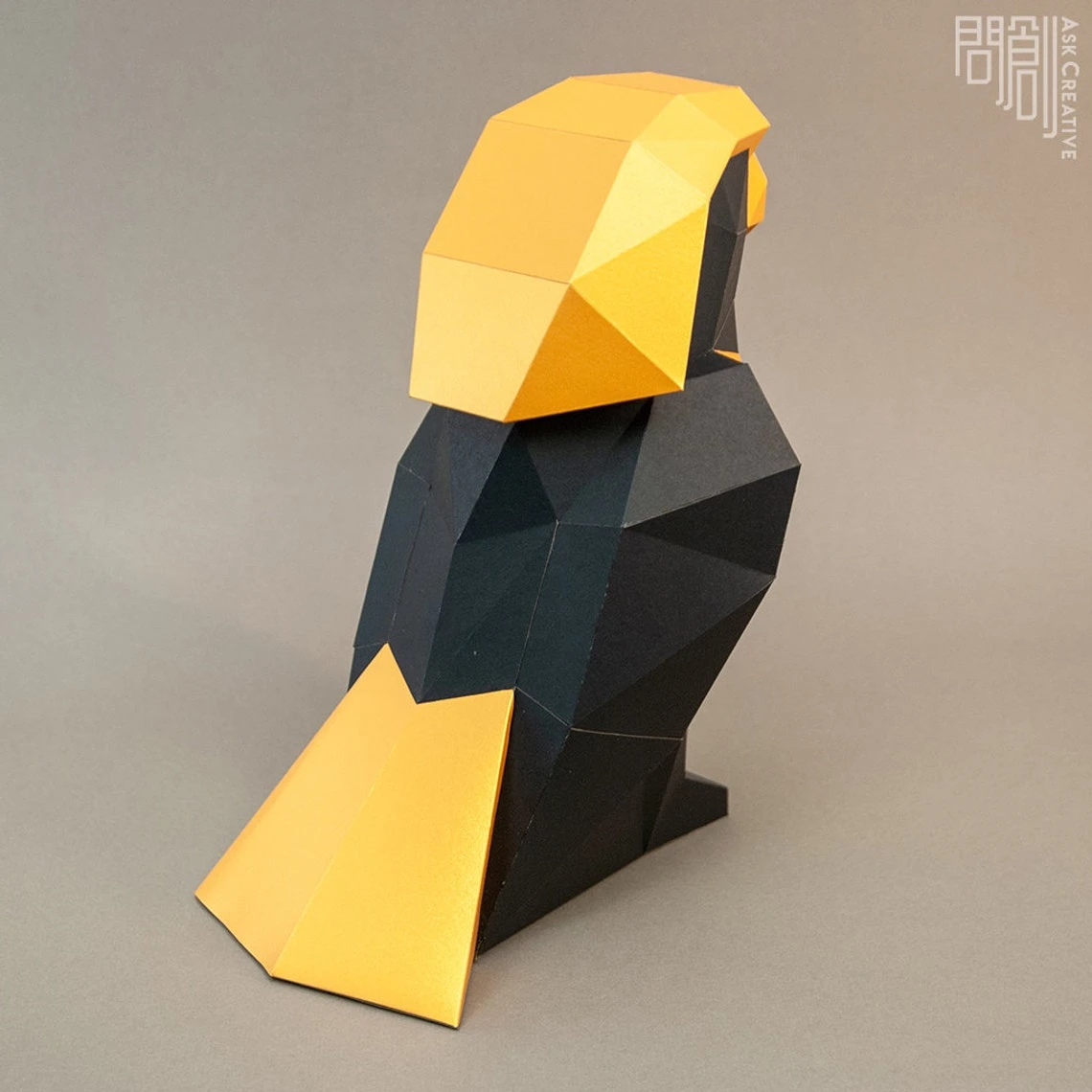 Horus paper model,Papercraft , DIY , Low poly , PDF Papercraft , fantasy Model , polygonal , Egyptian God