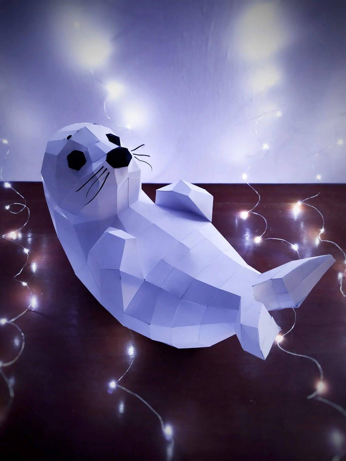 DIY Baby Seal 2 | Seal Papercraft Kit | Baby Seal Paper Sculpture | Father Day papercraft