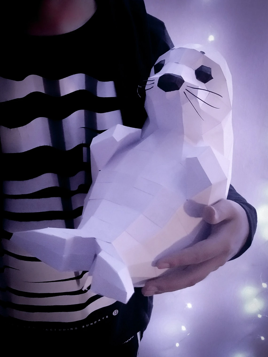 DIY Baby Seal 2 | Seal Papercraft Kit | Baby Seal Paper Sculpture | Father Day papercraft