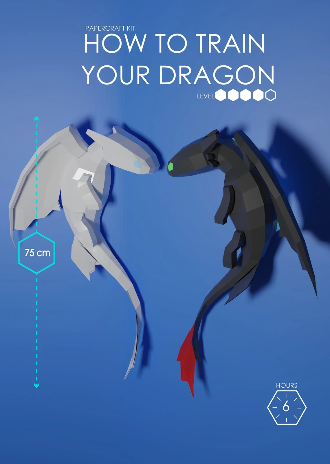 Night and Light fury | How to train your dragon Papercraft | Papercraft Father's Day | Toothless Fall in Love