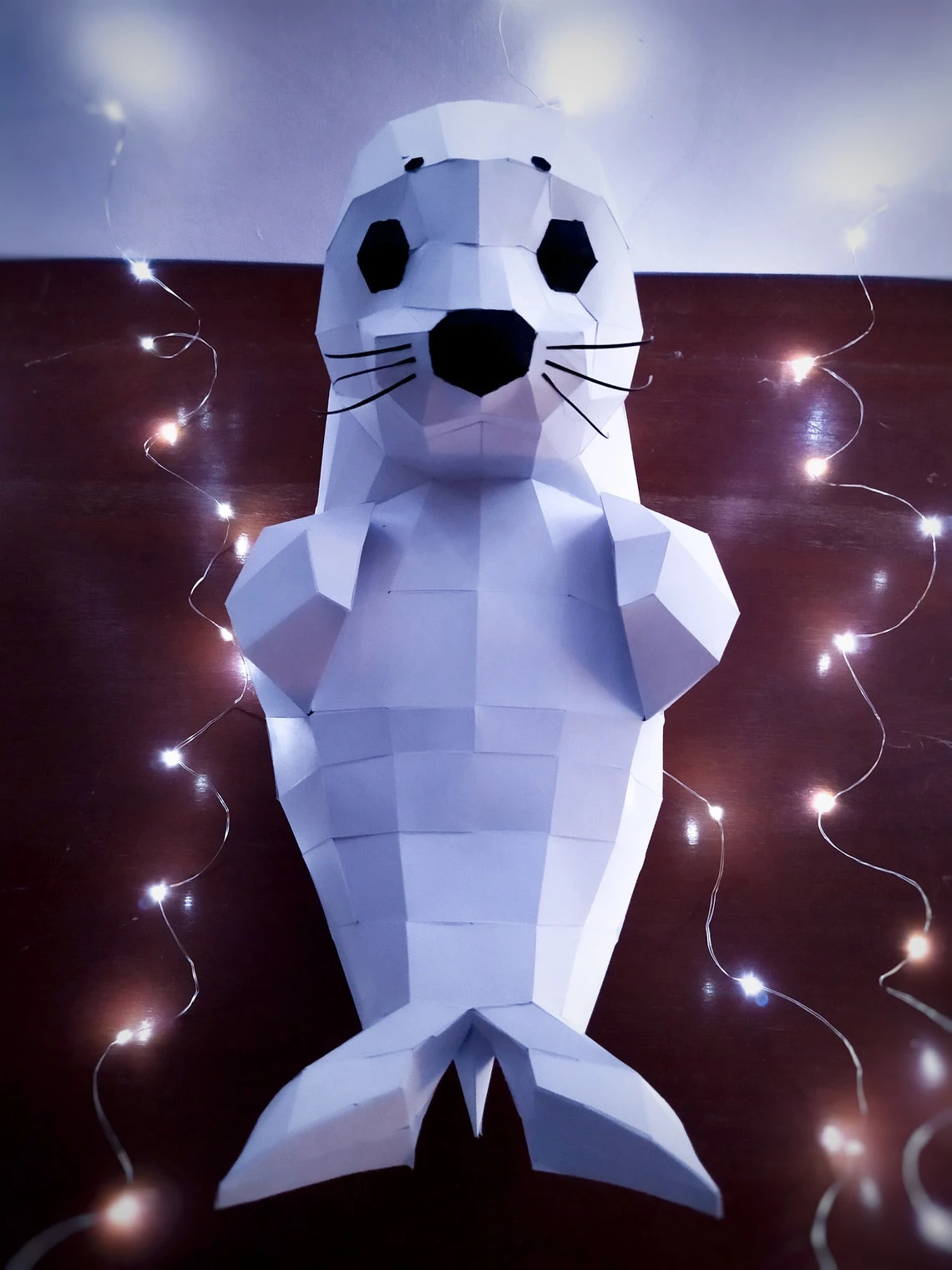 DIY Baby Seal 2 | Seal Papercraft Kit | Baby Seal Paper Sculpture | Father Day papercraft