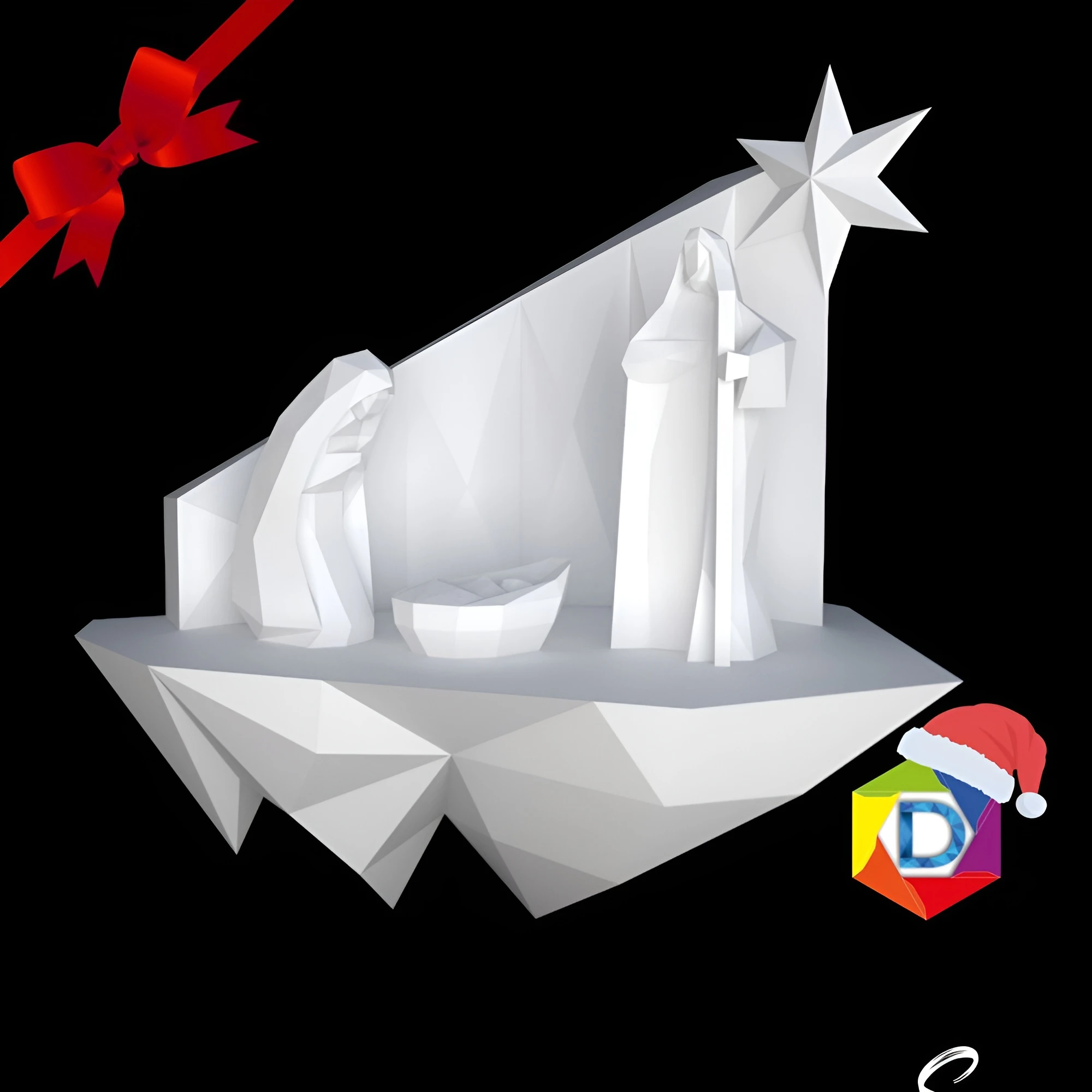 Christmas Nativity Scene, Pesebre Navideño *Plantilla Papercraft PDF - PDF Papercraft Template*