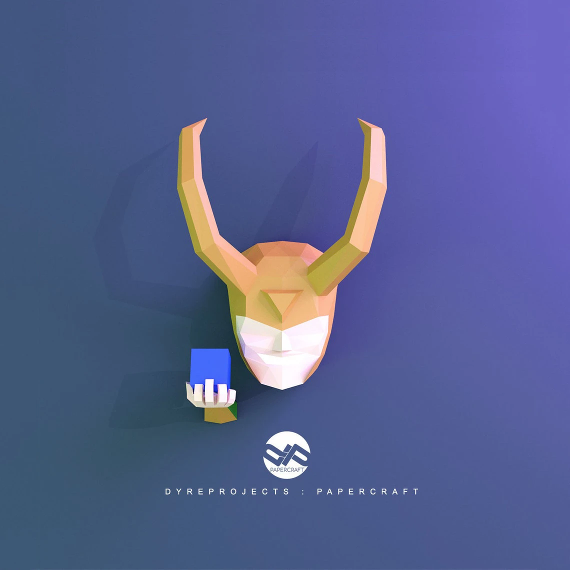 DIY lowpoly Papercraft, Loki, Lowpoly, Sculpture, DIY, Decoration, Wall, Origami, Art, Craft, Template, Printable, Superheroes, Fanart