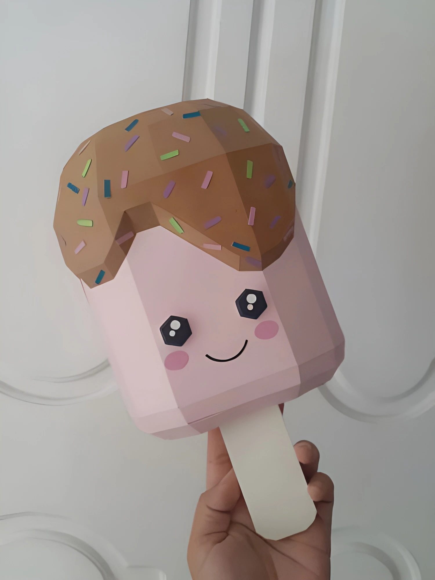 Ice Cream/ Helado de Paleta/ Template PDF DXF/ Low Poly/ Papercraft Ice Cream/ 3D Ice Cream/ Helado/ Craft/ Origami/ Home decor