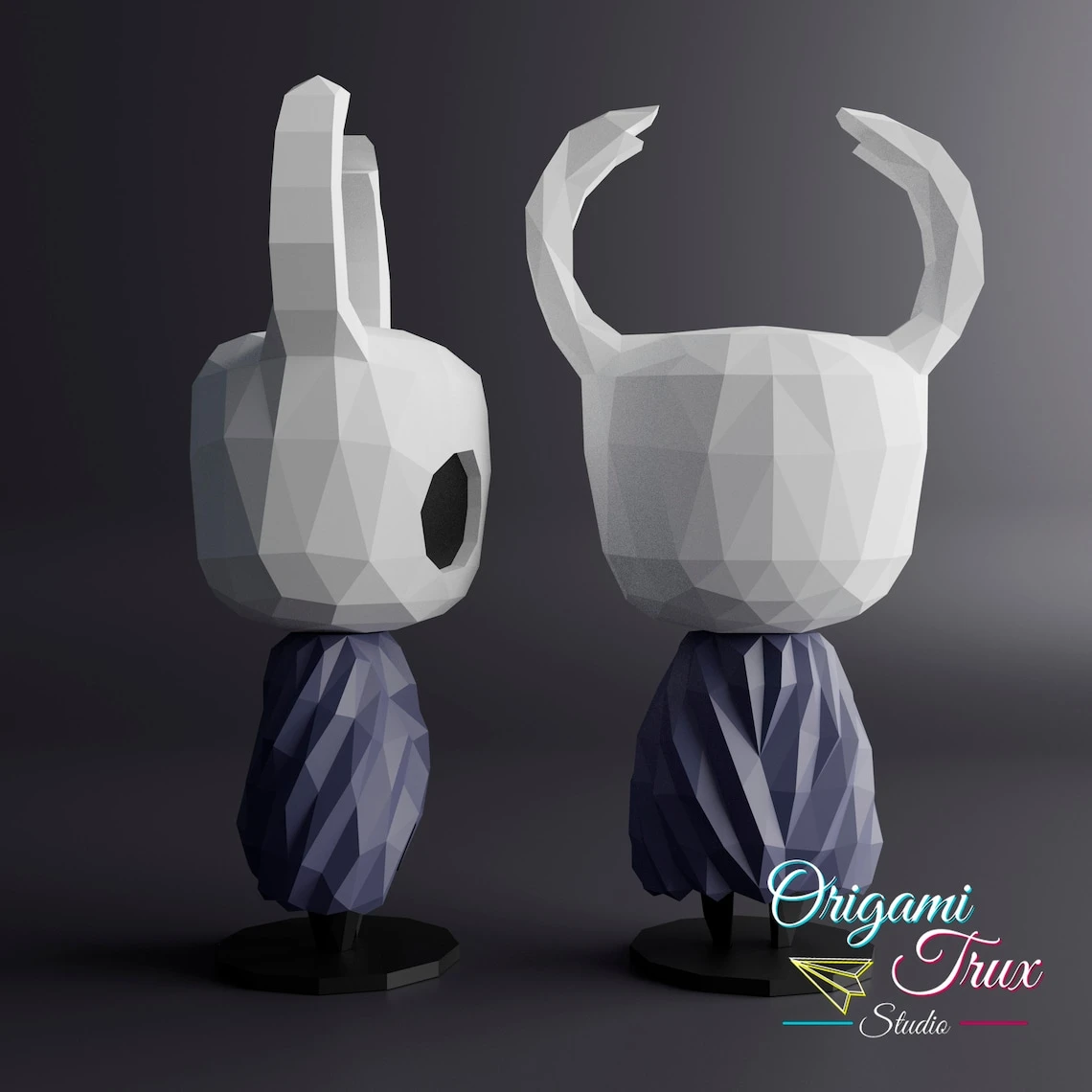 Hollow Knight Papercraft Template A4 DIY Low Poly Pepakura 3D PDF Paper Sculpture OrigamiTruxStudio