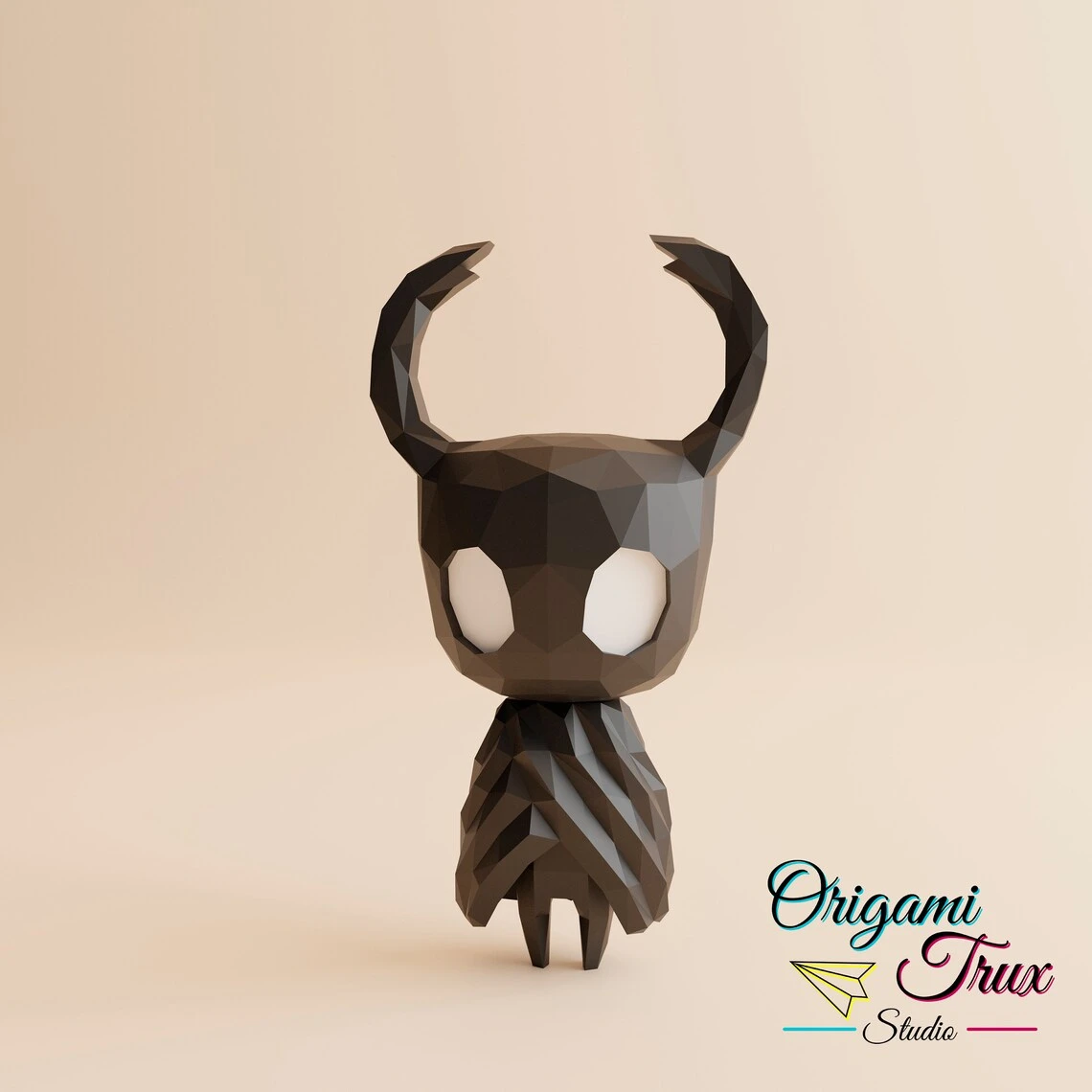 Hollow Knight Papercraft Template A4 DIY Low Poly Pepakura 3D PDF Paper Sculpture OrigamiTruxStudio