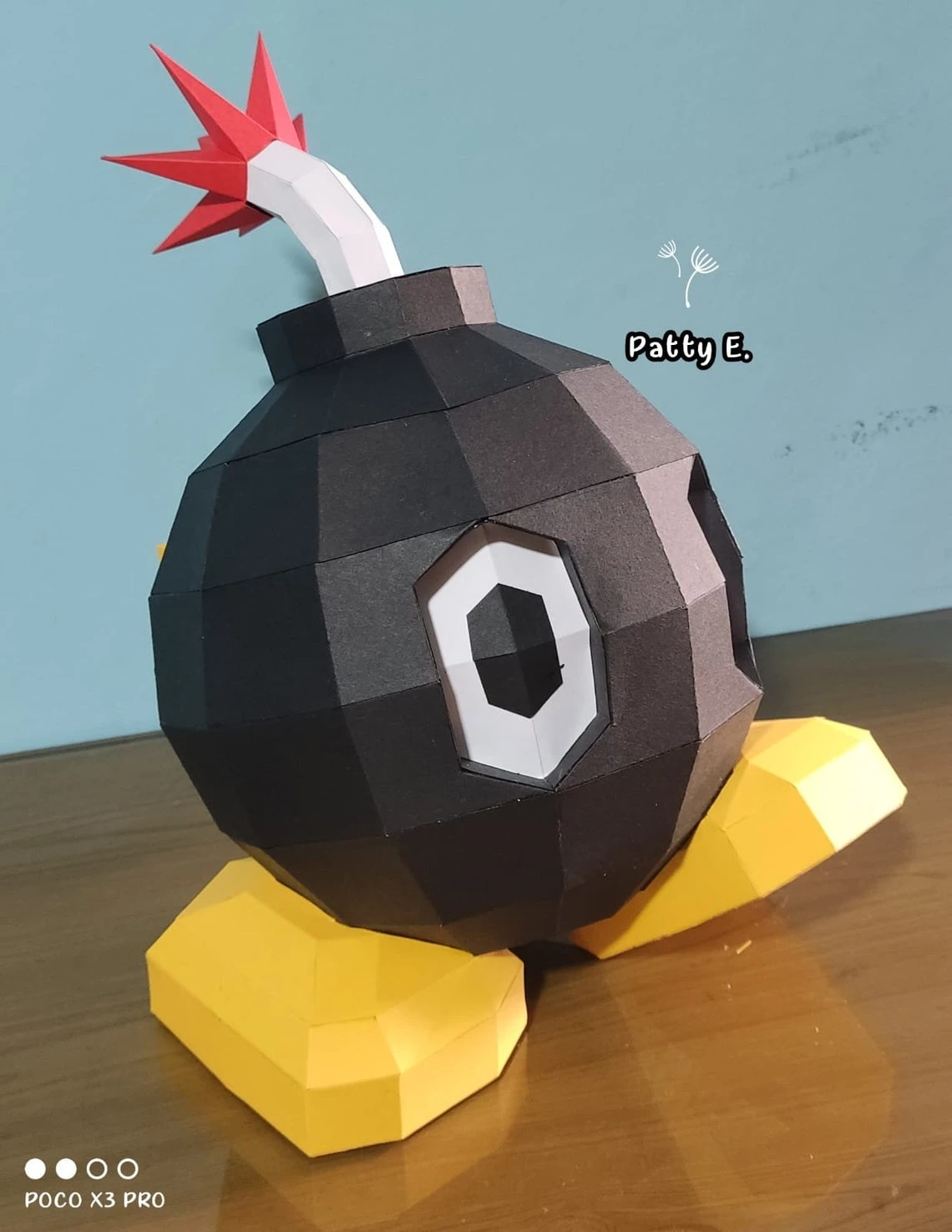 CARTOON BOMB TOY, Papercraft, Template, PDF, DIY, Paper, Low Poly