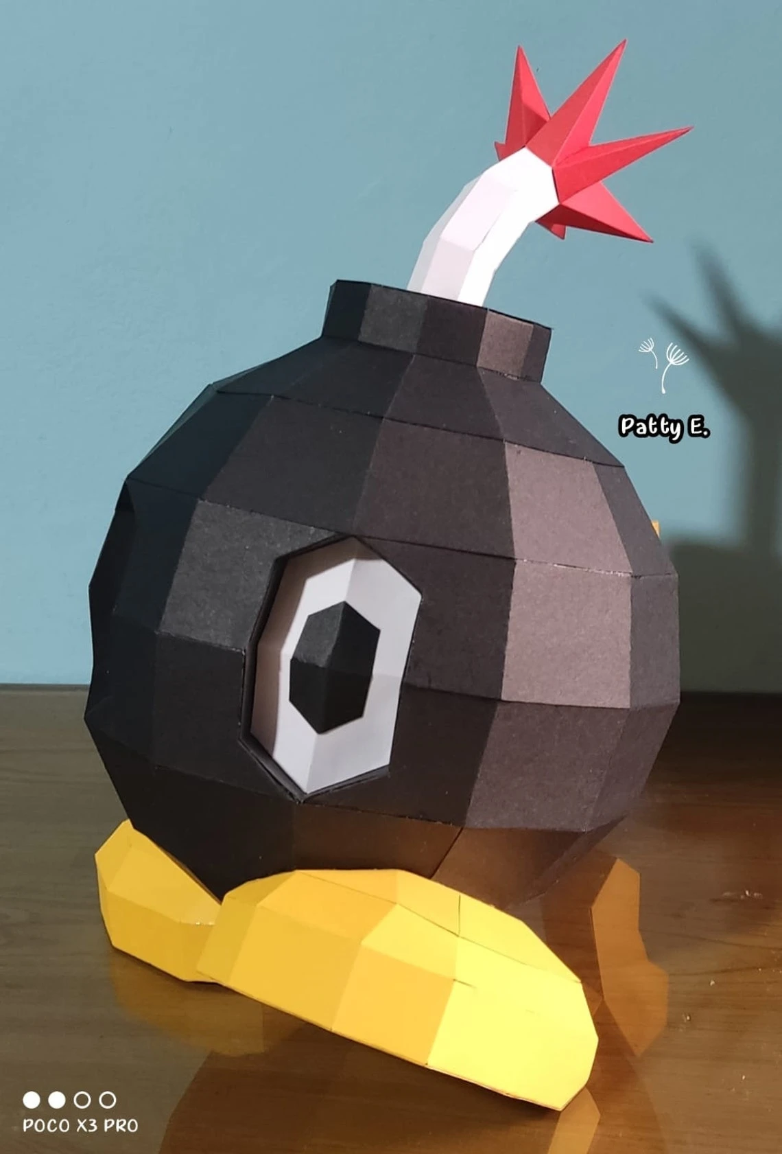 CARTOON BOMB TOY, Papercraft, Template, PDF, DIY, Paper, Low Poly