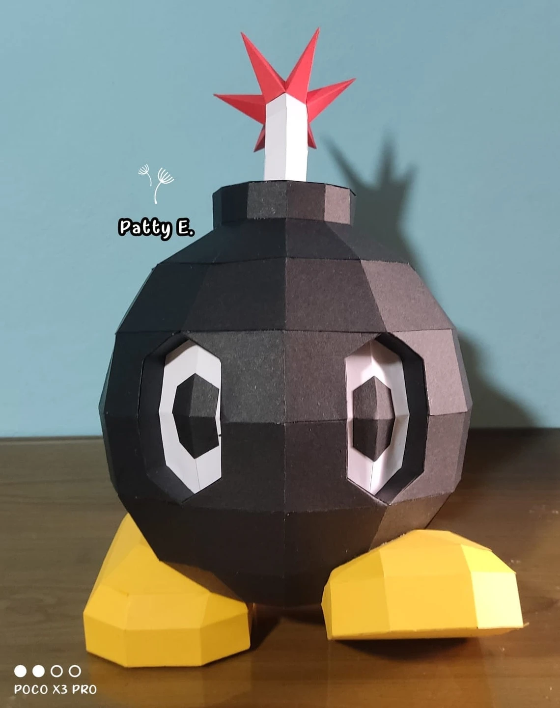 CARTOON BOMB TOY, Papercraft, Template, PDF, DIY, Paper, Low Poly