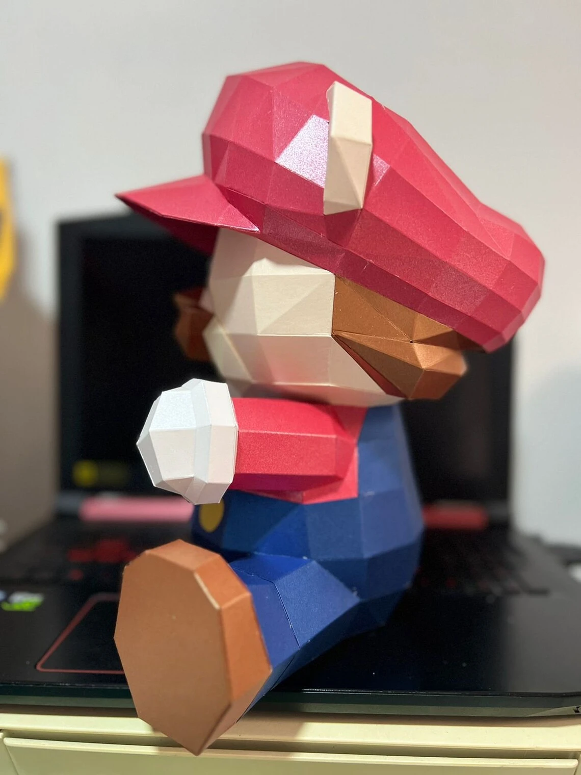 MARIO & LUIGi TEDDY, bear, Papercraft, Template, DIY, Paper, Low Poly, Mario, Game character, 3D Model, Pdf Low Poply, Kids Toy