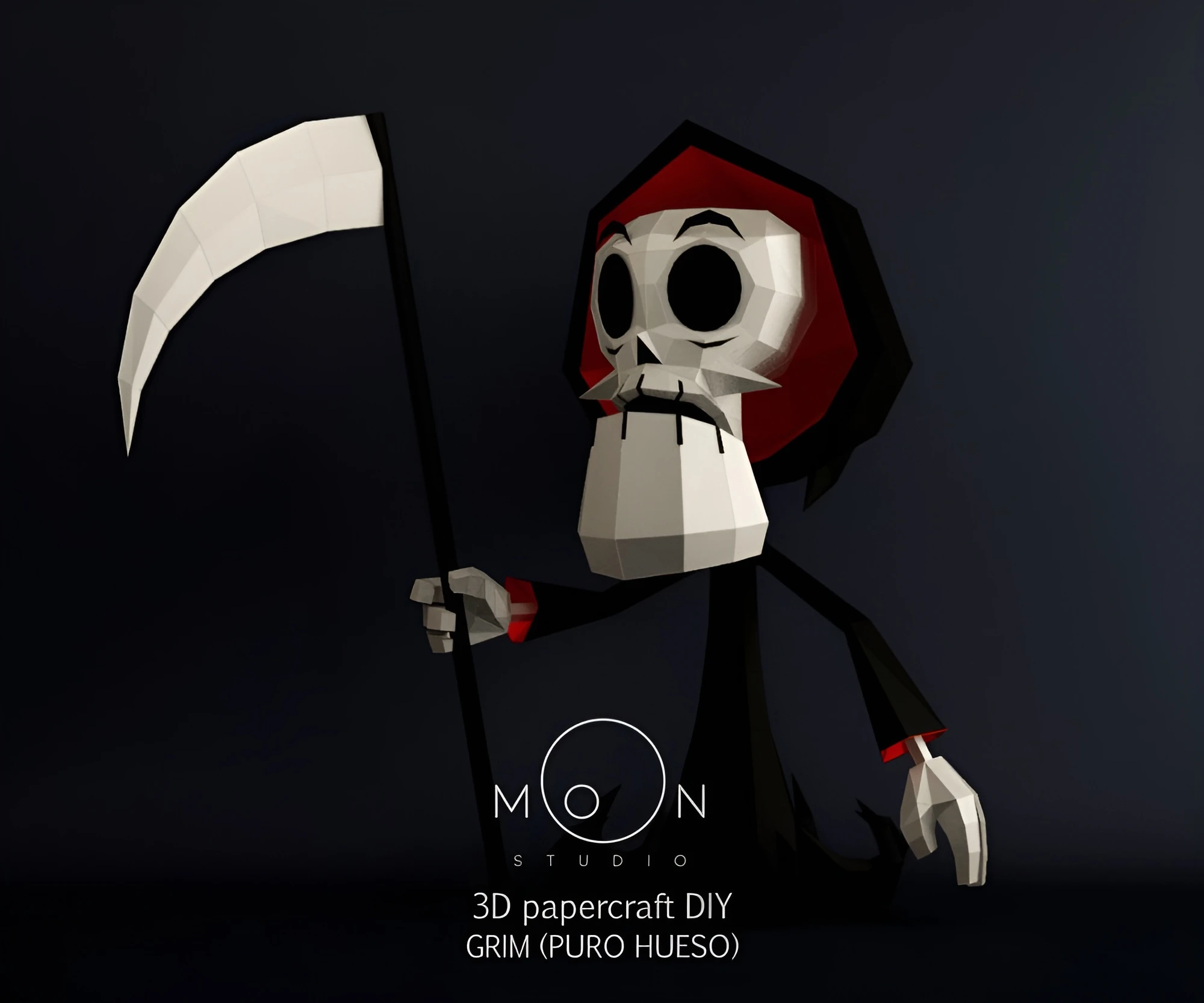 The Grim, The Grim Adventures of Billy and Mandy PDF Templates, DIY 3D Model, Papercraft, PDF, Low Poly, 3D model, Craft, Paper, Pepakura