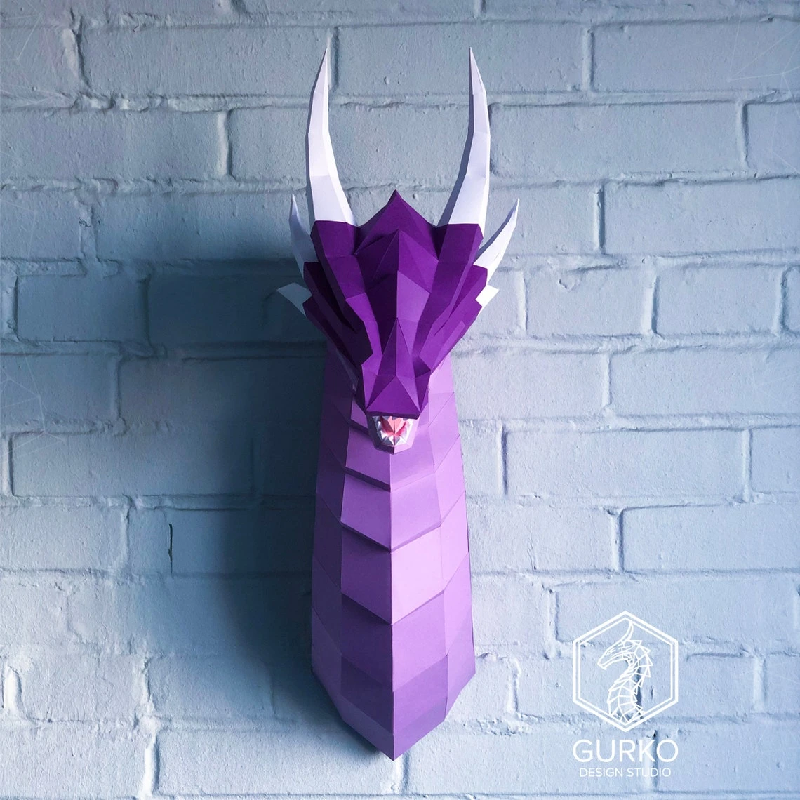 Awesome Dragon Papercraft, Pdf, Gurko, Pepakura, Template, 3D Origami, Paper Sculpture, Low Poly, DIY Craft