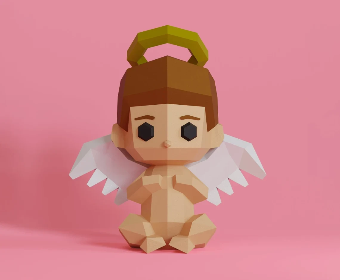 Charming Little Angel Papercraft Kit - DIY Crafts to Create a Paper Angel