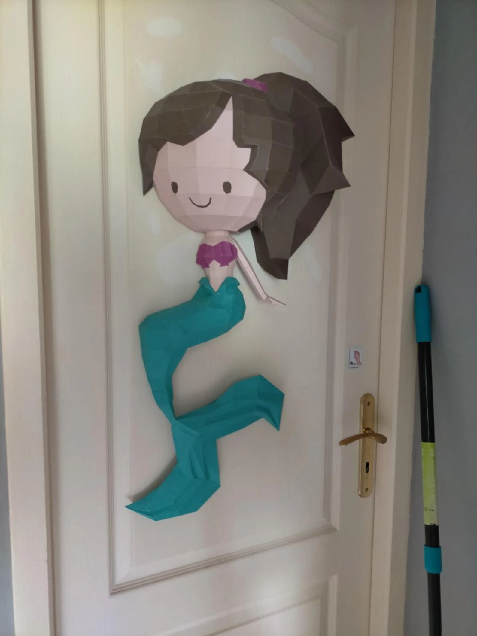 LITTLE MERMAID Papercraft, Template, PDF, DIY, Paper, Low Poly