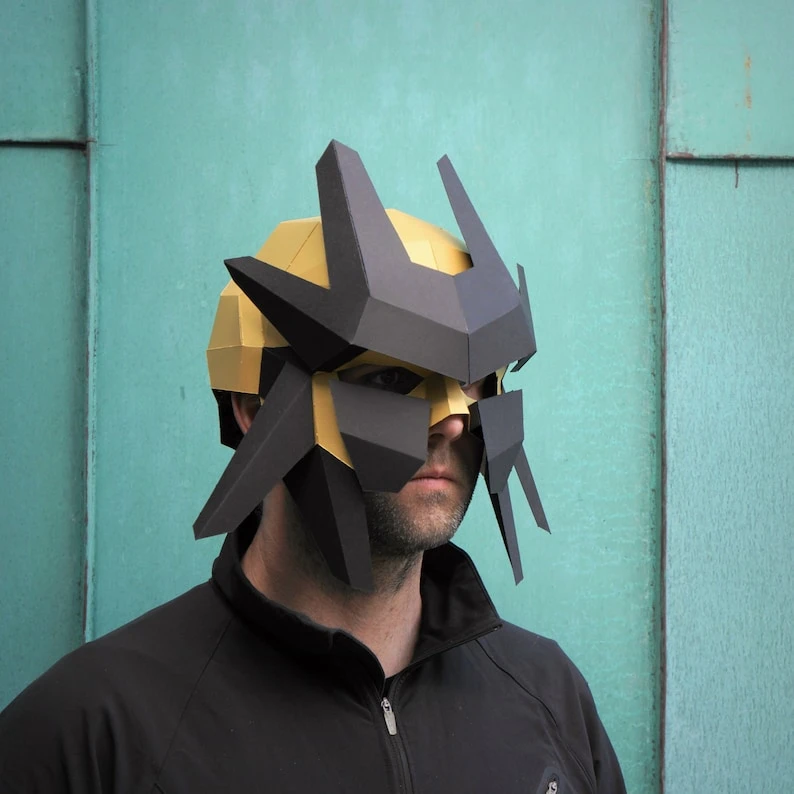 Ranger Helmet, Papercraft Mask Template