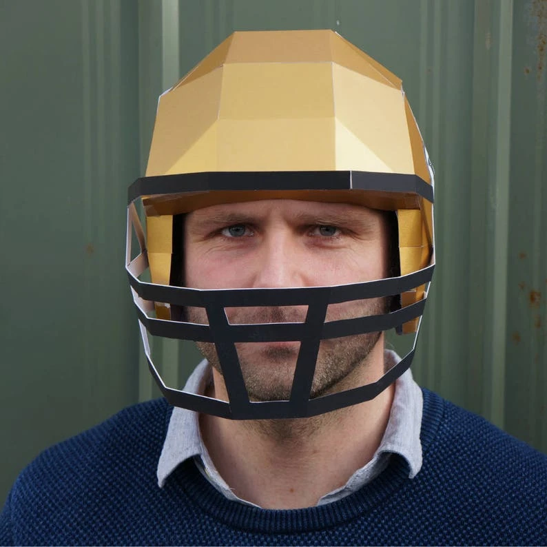 American Football Helmet, Papercraft Mask