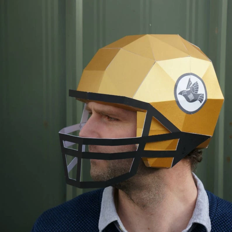 American Football Helmet, Papercraft Mask