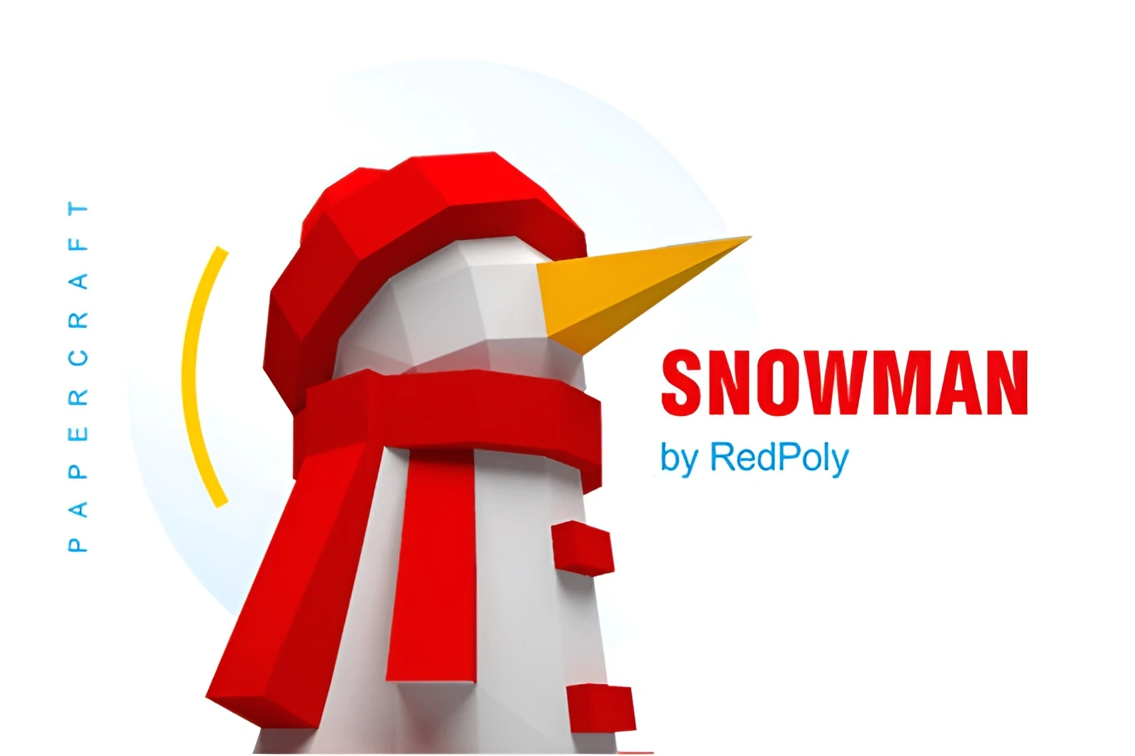 Snowman DIY, Papercraft, PDF, Low Poly, 3D model, Craft, Paper, Room Decor, Christmas Decoration