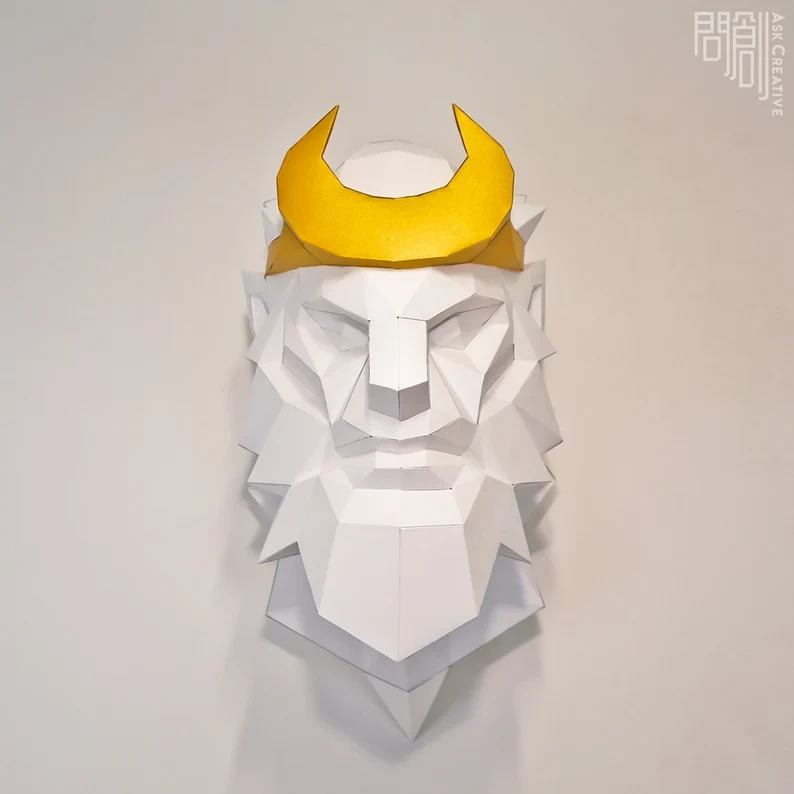 Friar Sand paper model,Papercraft ,Journey to the West, Low poly , PDF Papercraft , fantasy Model , low poly , polygonal , decoration