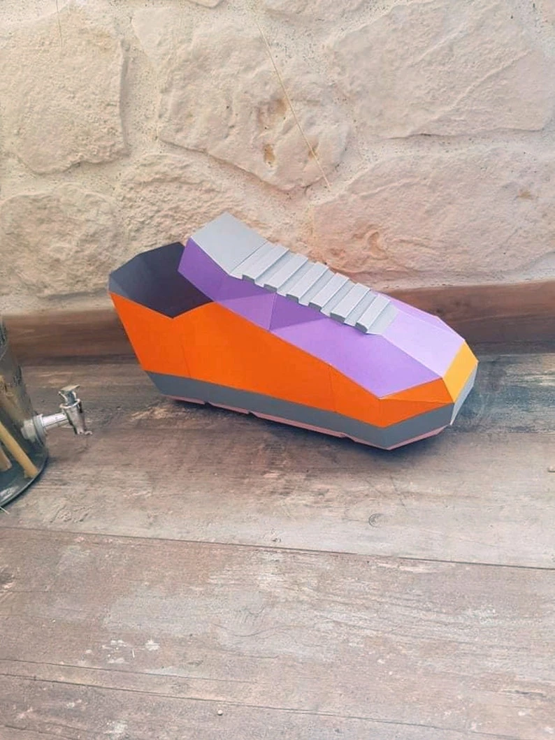 Running Shoe 3D Papercraft. You get PDF digital file templates and instructions for this DIY Modern Paper Decor