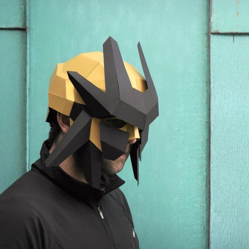 Ranger Helmet, Papercraft Mask Template