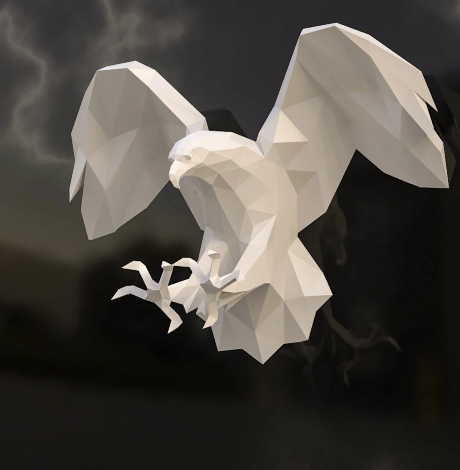 Eagle Hunting Papercraft, Lowpoly, Lowpoly Papercraft