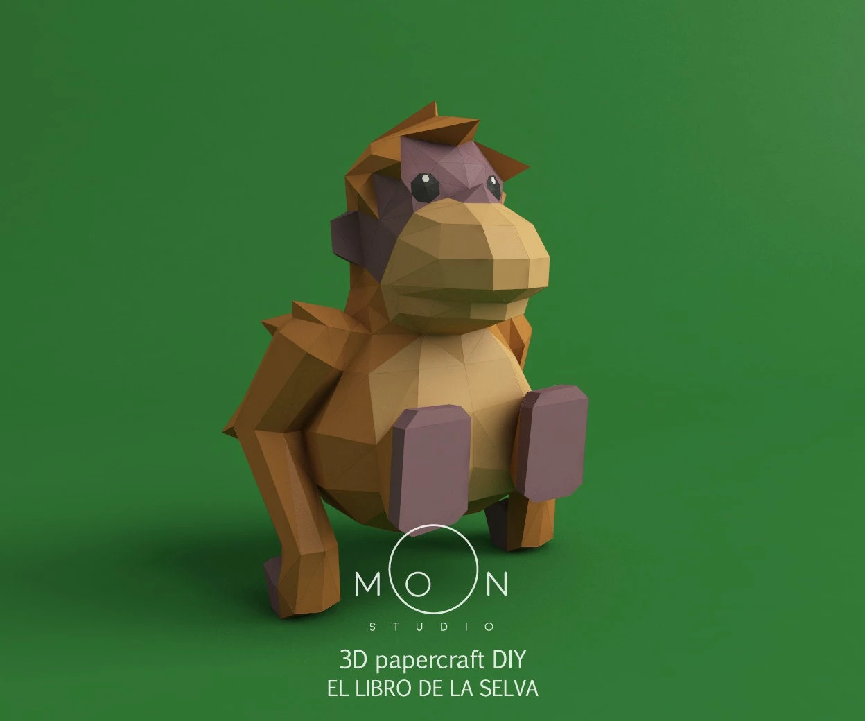 The Jungle Book, DIY, Papercraft, PDF, Low Poly, 3D model, Craft, Paper, Serie, Room Decor