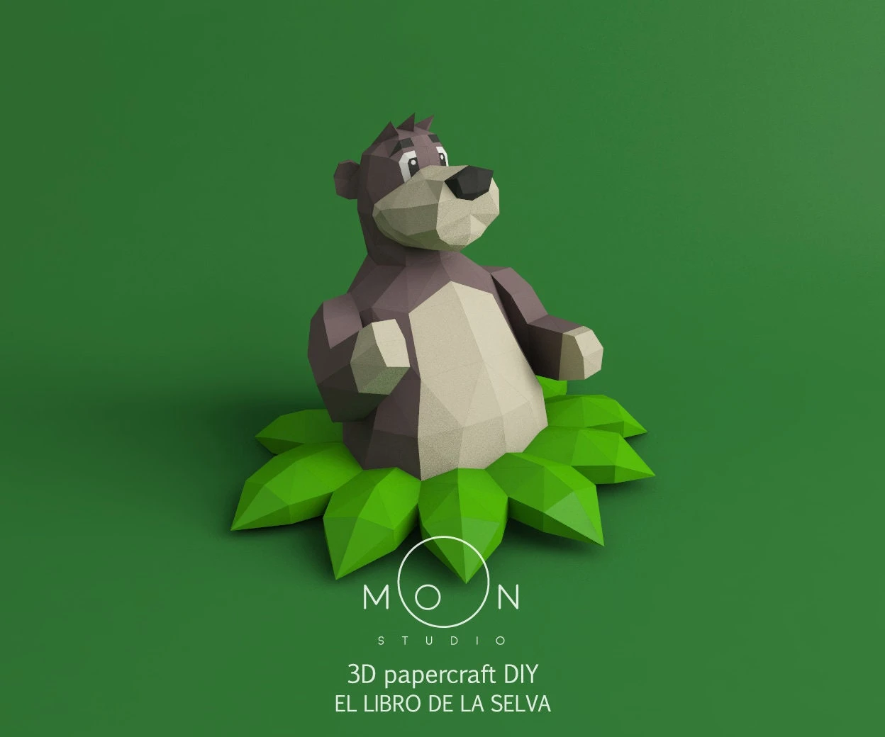 The Jungle Book, DIY, Papercraft, PDF, Low Poly, 3D model, Craft, Paper, Serie, Room Decor