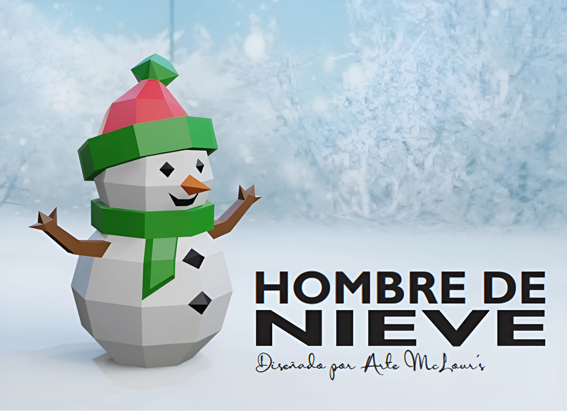 Snowman/ DiY Craft/ Template PDF/ Low Poly/ Papercraft Christmas/ 3D Christmas/ Craft/ Home decor