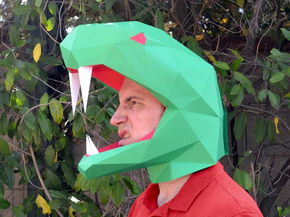 Snake Pattern Sleep Mask Snake Mask Pattern - Open Face for Great Visibility! Paper Mask ...