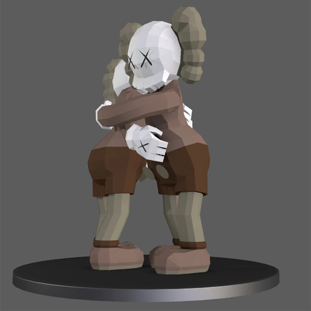 Kaws Hug, Kaws Abrazo PDF Papercraft Templates, Paper Art and Craft for ...