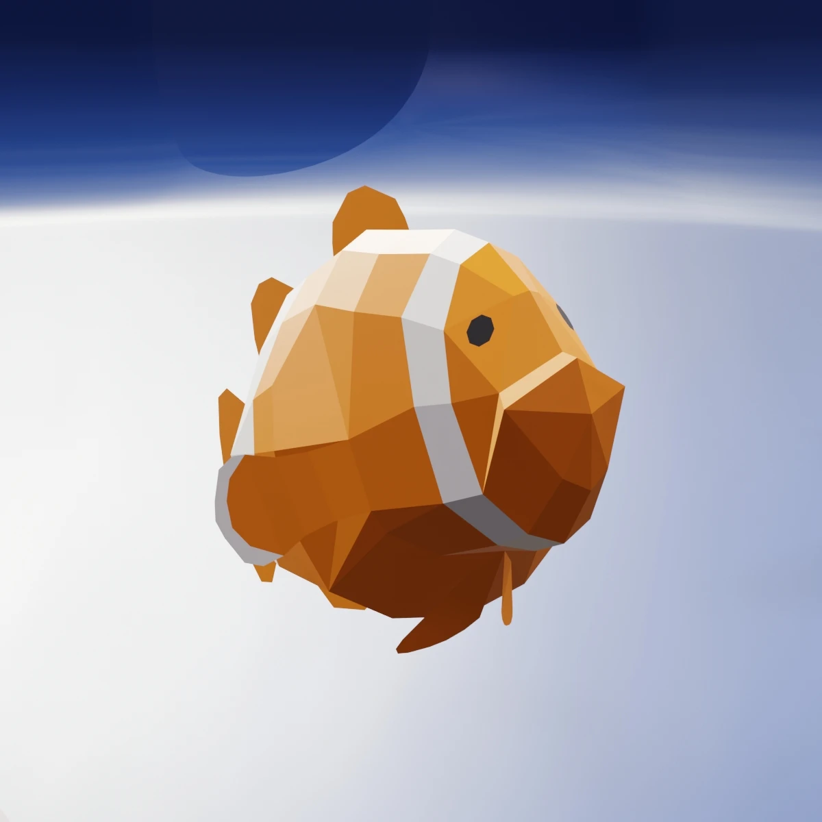 Poisson Avril (Fish) Papercraft, Lowpoly Papercraft, Fovea - Papercraft - Nonitt