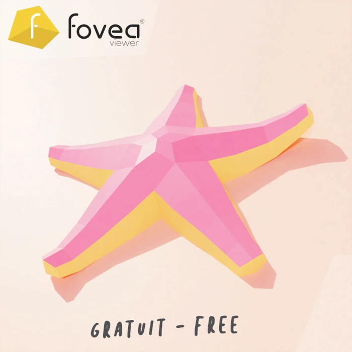 Starlette (Starfish) Papercraft, Lowpoly Papercraft, Fovea - Papercraft - Nonitt