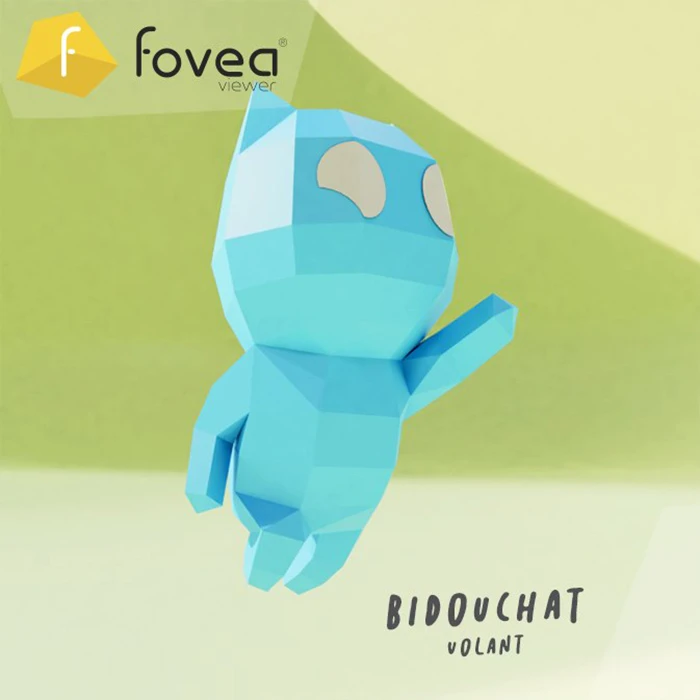 Bidouchat Volant Papercraft, Lowpoly Papercraft, Fovea - Papercraft - Nonitt