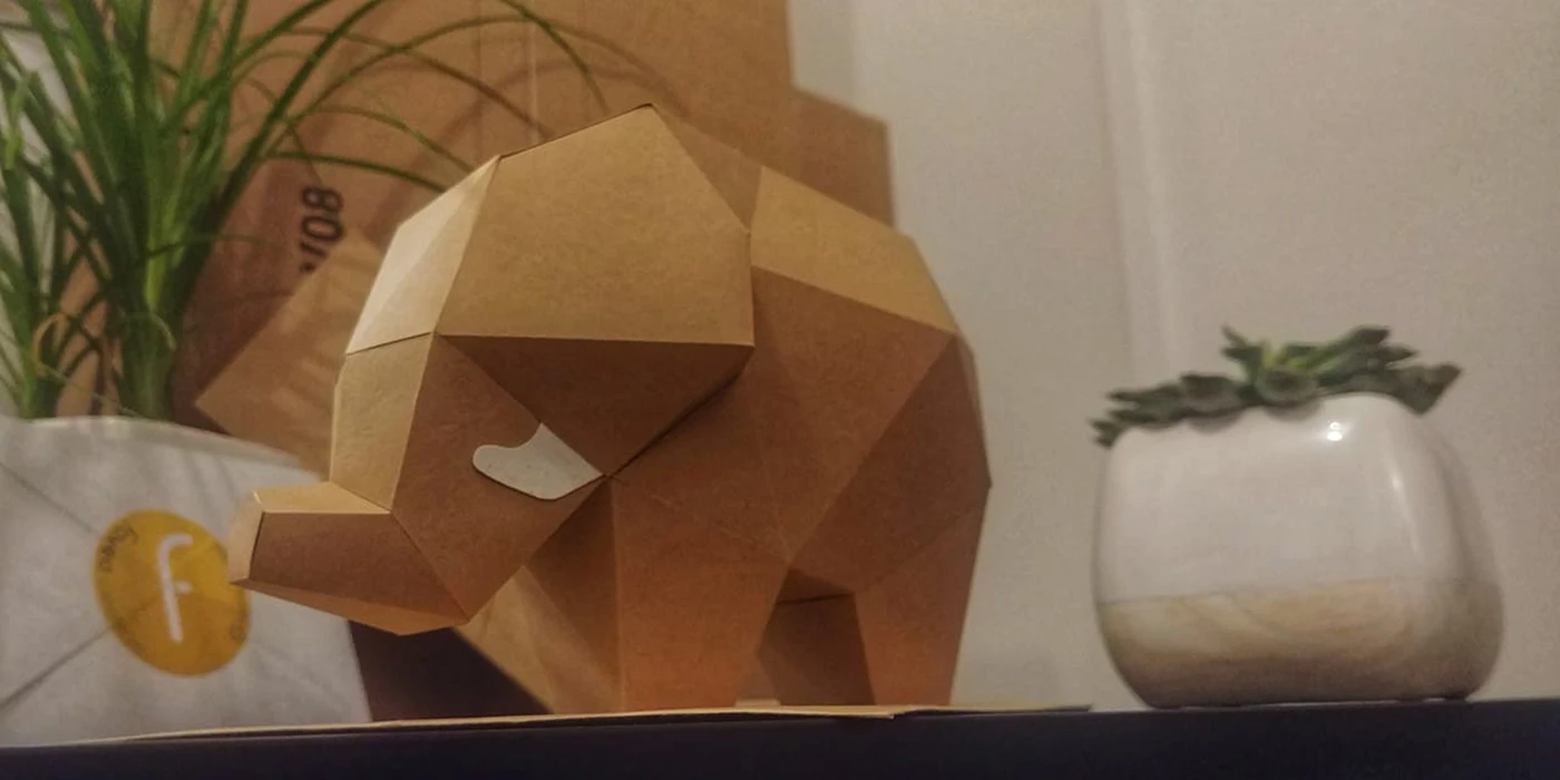 Baby Elephants Papercraft, Lowpoly Papercraft, Fovea - Papercraft - Nonitt