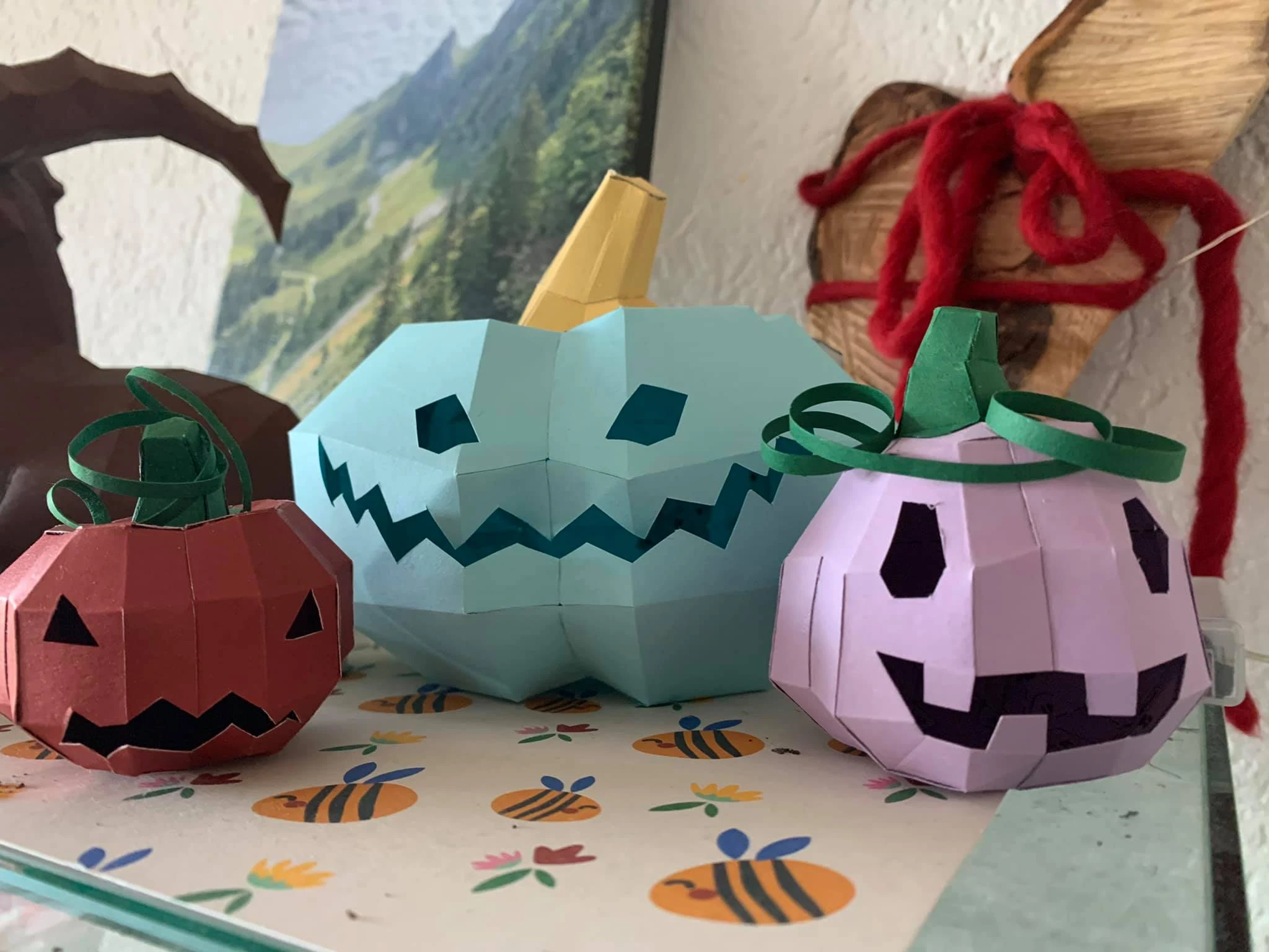 Funky Mini Pumpkin Family Papercraft, Lowpoly Papercraft, Fovea - Papercraft - Nonitt