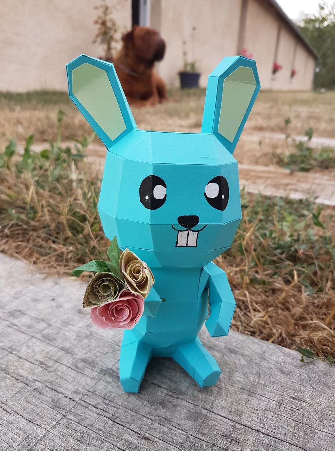 Bunny (Bidou Patate) Papercraft, Lowpoly Papercraft, Fovea - Papercraft - Nonitt