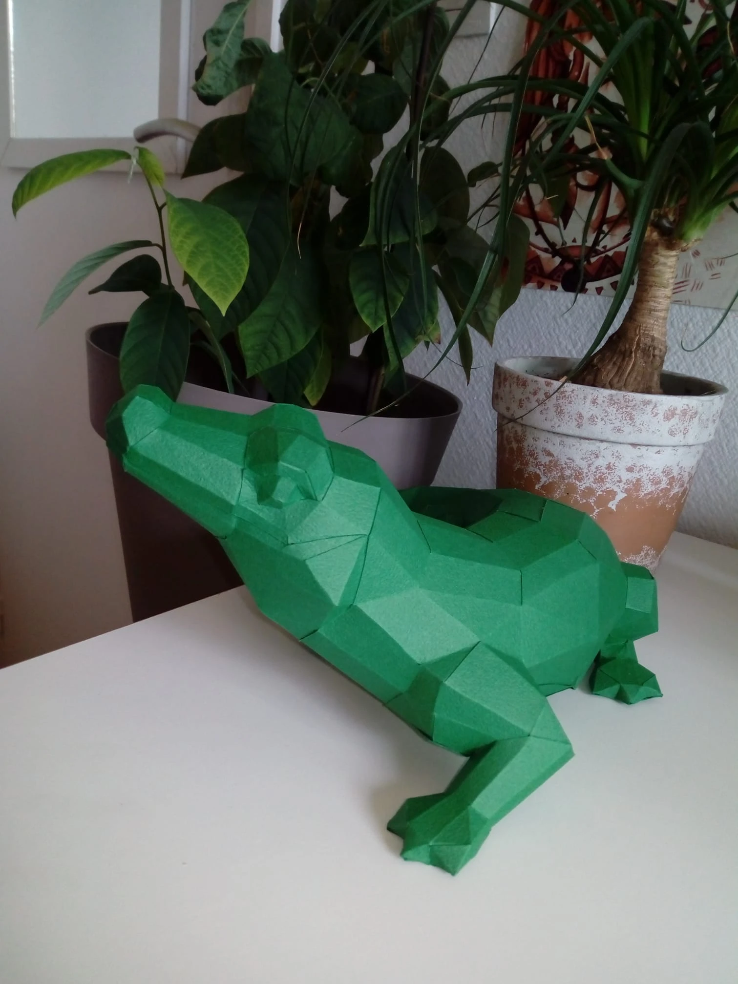 Crocdou (Crocodile) Papercraft, Lowpoly Papercraft, Fovea - Papercraft - Nonitt