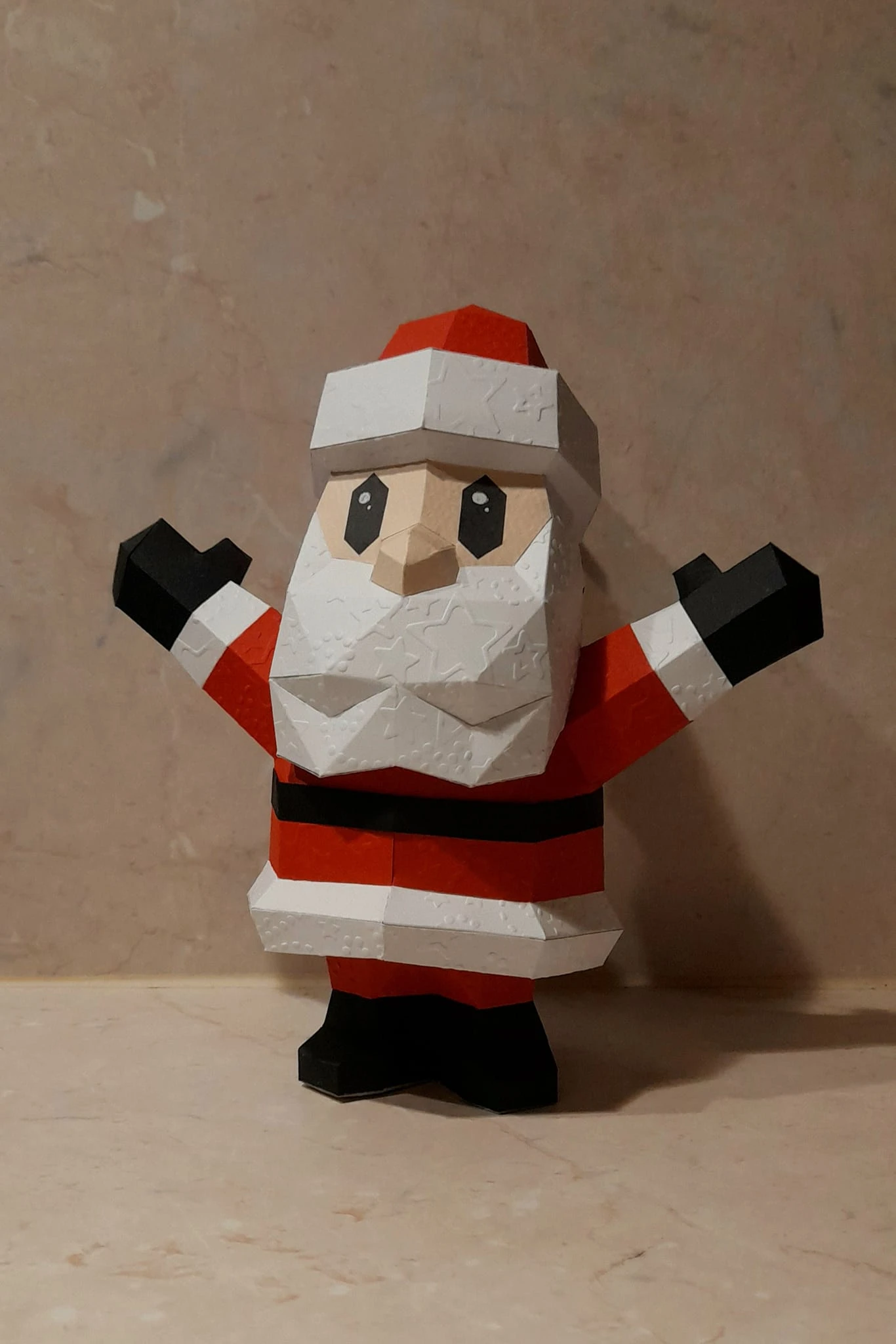 Santa Wobble Papercraft, Lowpoly Papercraft, Fovea - Papercraft - Nonitt