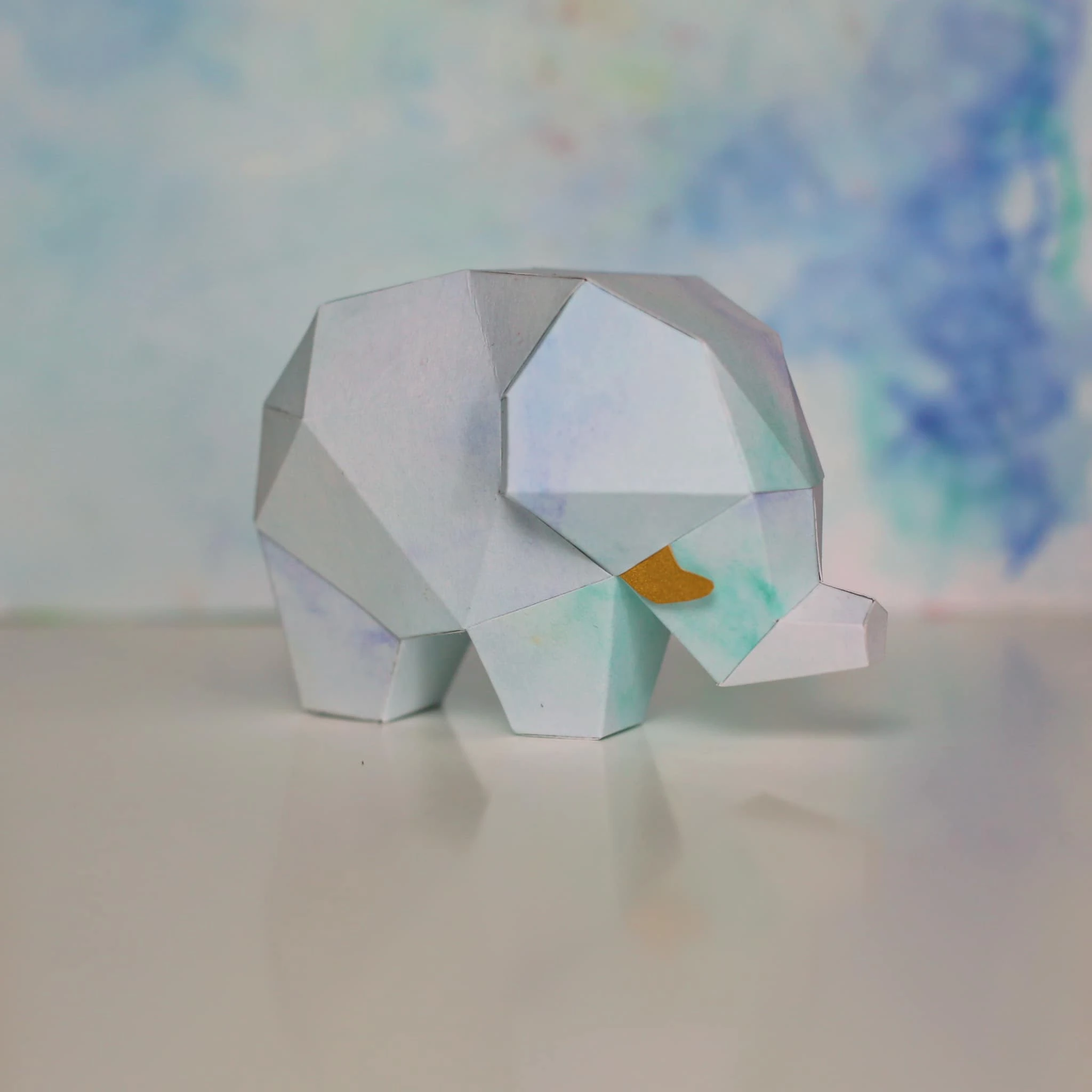 Baby Elephants Papercraft, Lowpoly Papercraft, Fovea - Papercraft - Nonitt