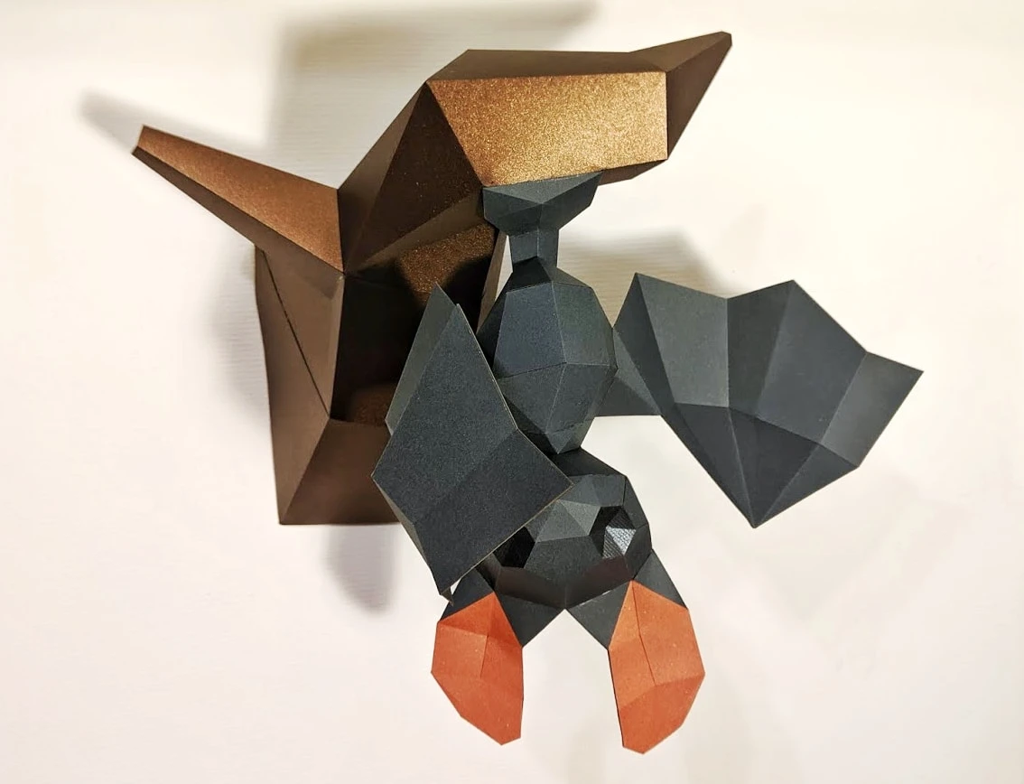 Chauvesou (Bat) Papercraft, Lowpoly Papercraft, Fovea - Papercraft - Nonitt