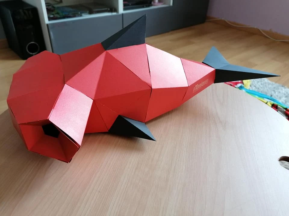 Martinou (Hammerhead Sharks) Papercraft, Lowpoly Papercraft, Fovea - Papercraft - Nonitt