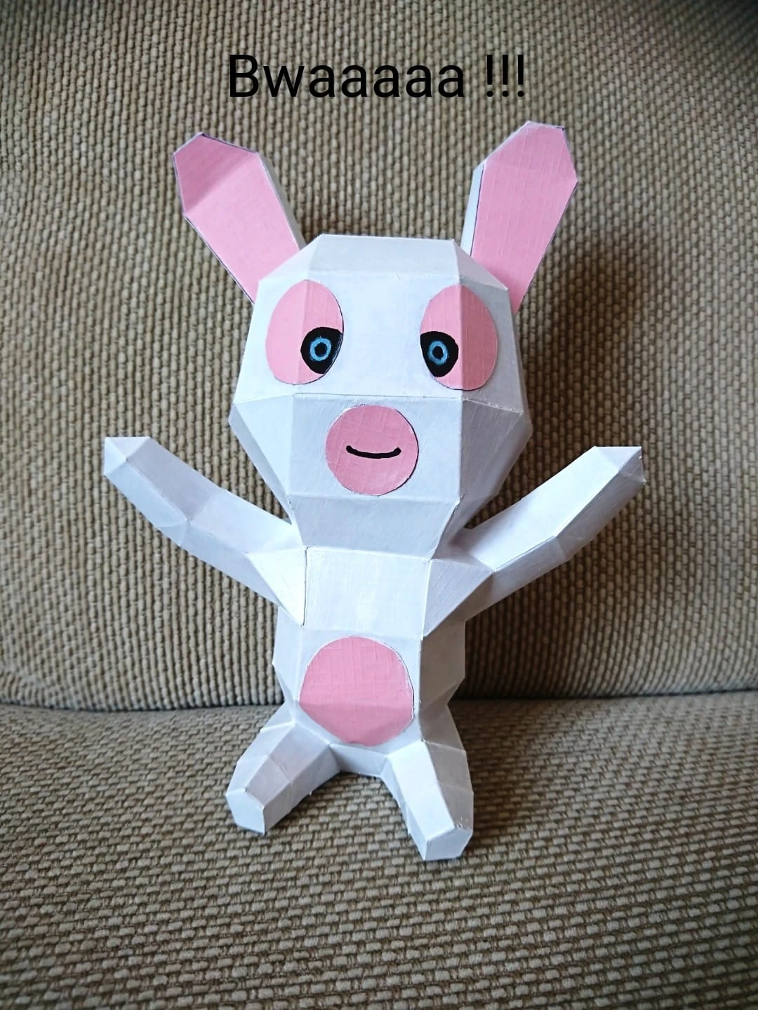 Bunny (Bidou Patate) Papercraft, Lowpoly Papercraft, Fovea - Papercraft - Nonitt