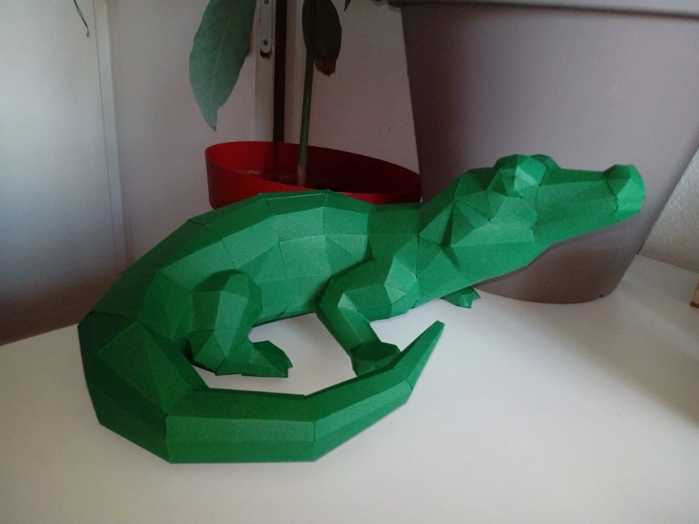 Crocdou (Crocodile) Papercraft, Lowpoly Papercraft, Fovea - Papercraft - Nonitt