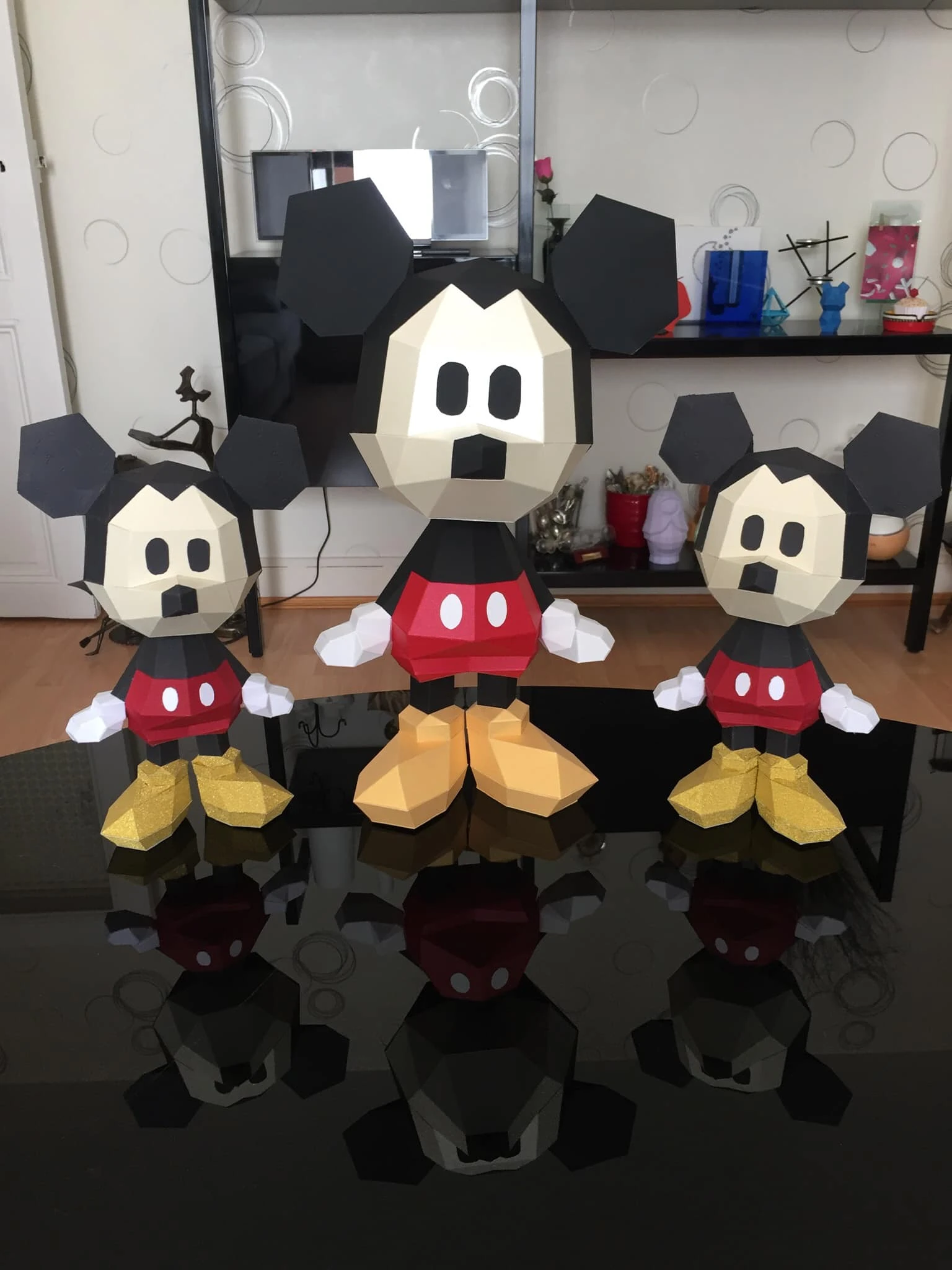 Mickey Mouse Chibi Papercraft, Lowpoly Papercraft, Fovea - Papercraft - Nonitt