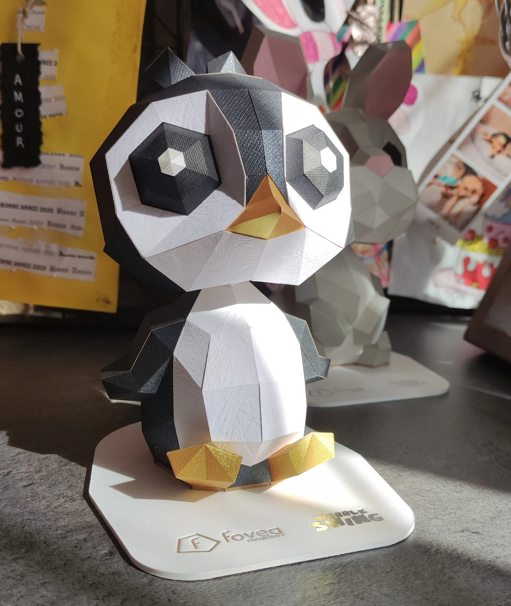 Wobble Penguin (Scan) Papercraft, Lowpoly Papercraft, Fovea - Papercraft - Nonitt