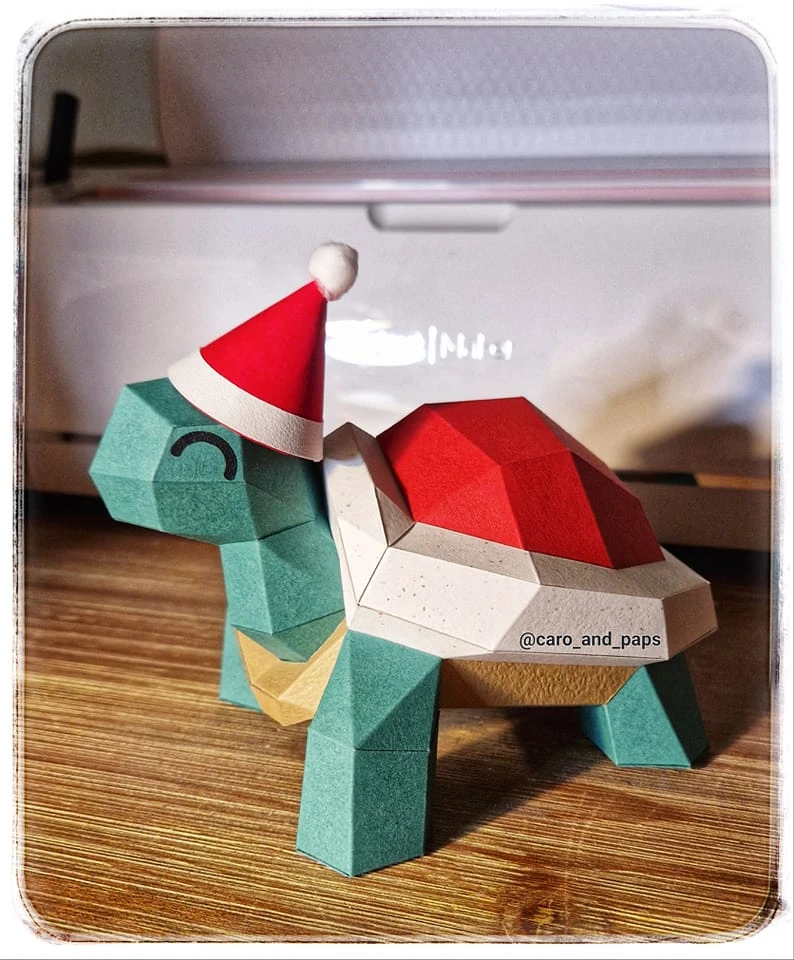 Turtle Terry Papercraft, Lowpoly Papercraft, Fovea - Papercraft - Nonitt