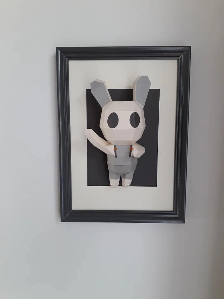 Bunny (Bidou Patate) Papercraft, Lowpoly Papercraft, Fovea - Papercraft - Nonitt