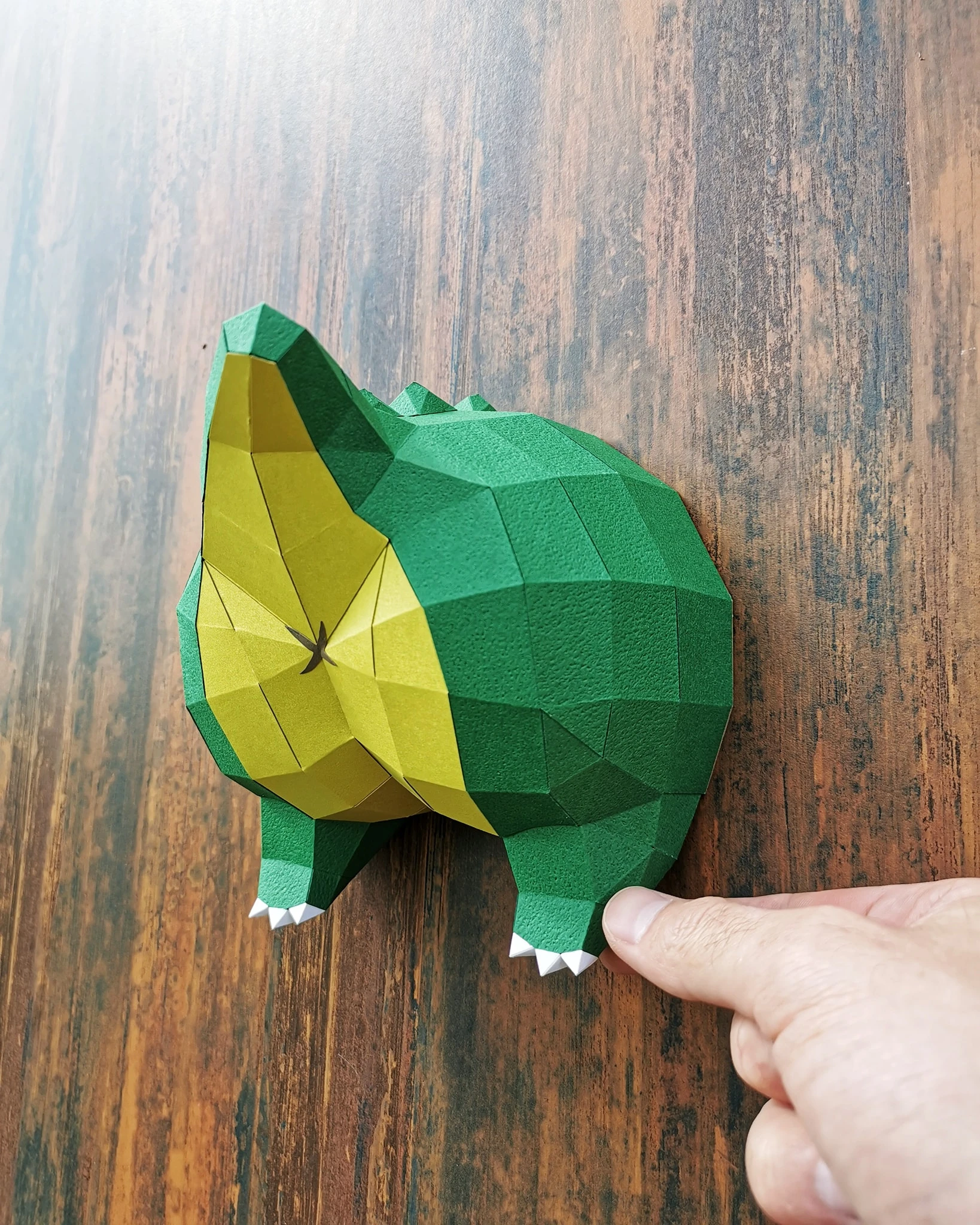 Cucul Croco (Crocodile Bottom) Papercraft, Lowpoly Papercraft, Fovea - Papercraft - Nonitt