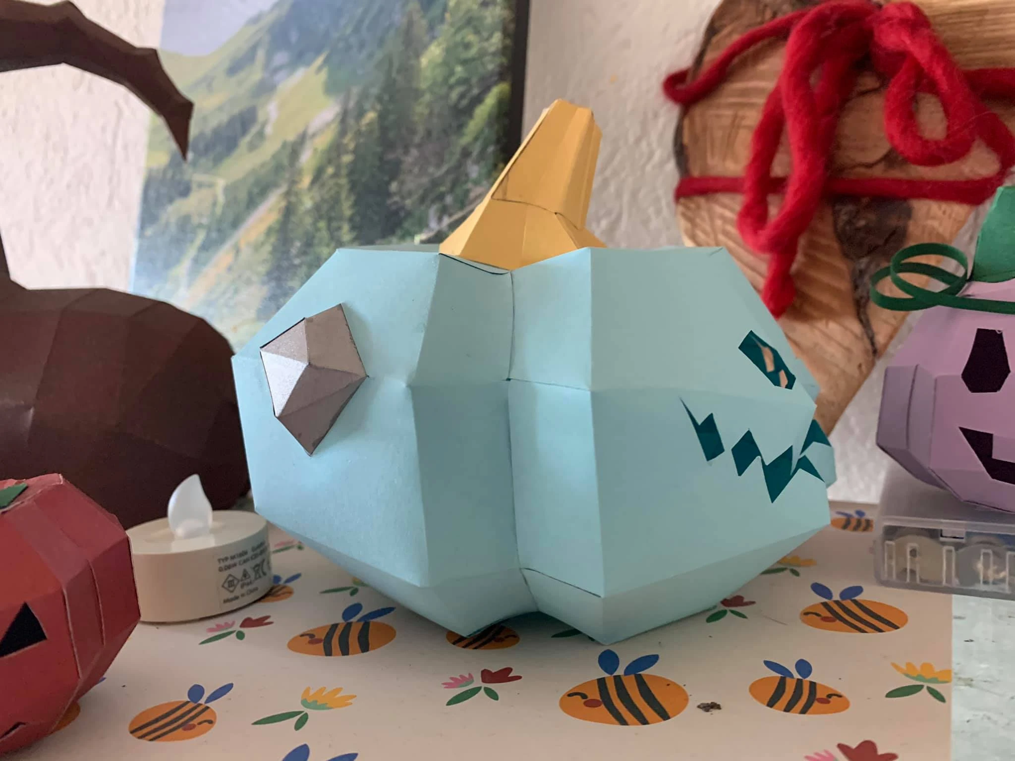 Funky Mini Pumpkin Family Papercraft, Lowpoly Papercraft, Fovea - Papercraft - Nonitt